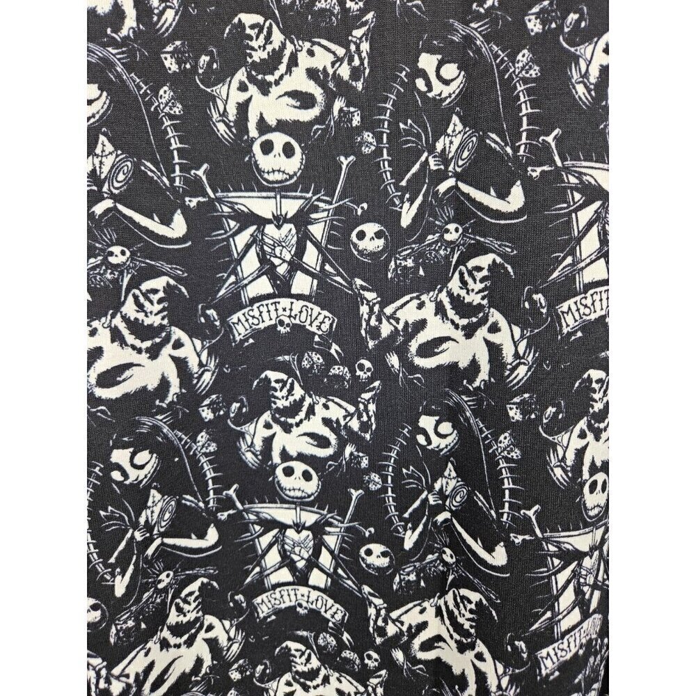 New Lularoe Disney Irma Tunic Top Womens XL Misfit Love Jack Skellington Sally